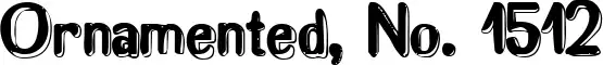 Ornamented, No. 1512