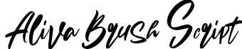 Aliva Brush Script