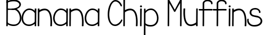 Banana Chip Muffins