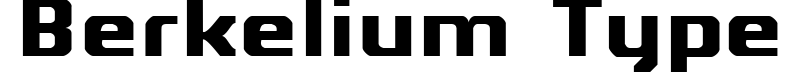 Berkelium Type