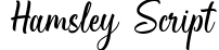 Hamsley Script
