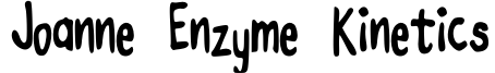 Joanne Enzyme Kinetics
