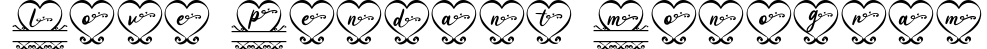 Love Pendant Monogram