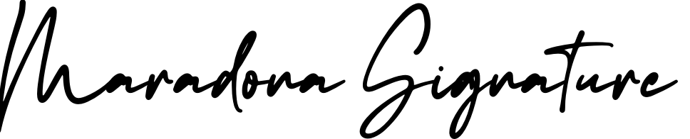Maradona Signature