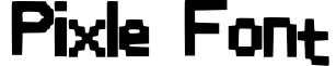 Pixle Font
