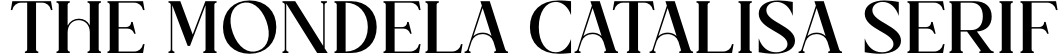 The Mondela Catalisa Serif
