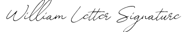 William Letter Signature