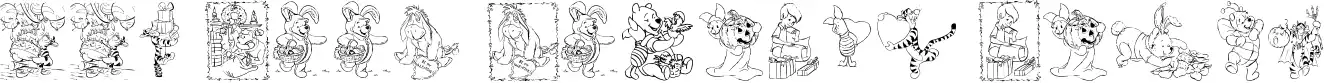 001 Pooh Holiday Dings