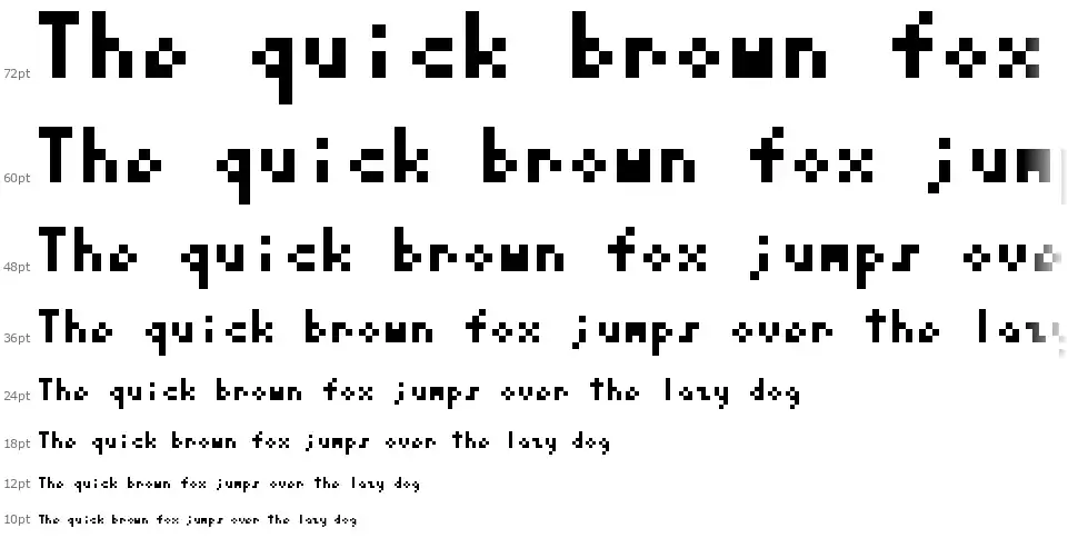3 by 5font waterfall