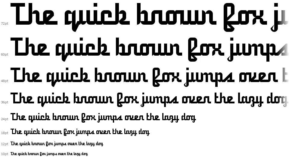 5 Railway Scriptfont waterfall