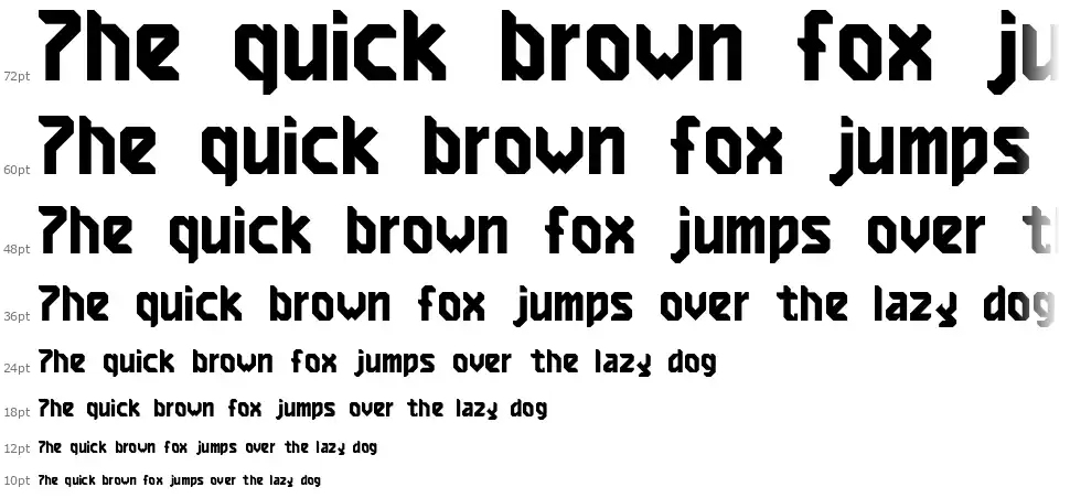 7ABL3font waterfall