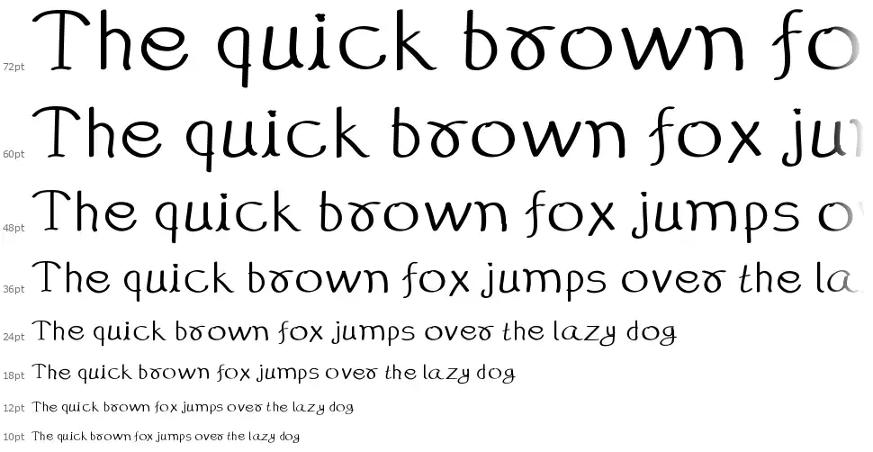 99% HandWrittingfont waterfall