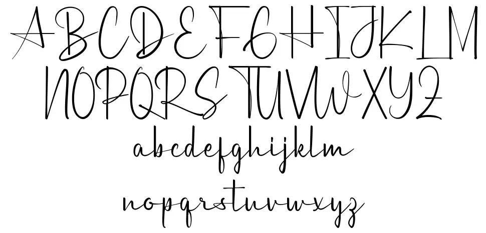 A Starfont specimens