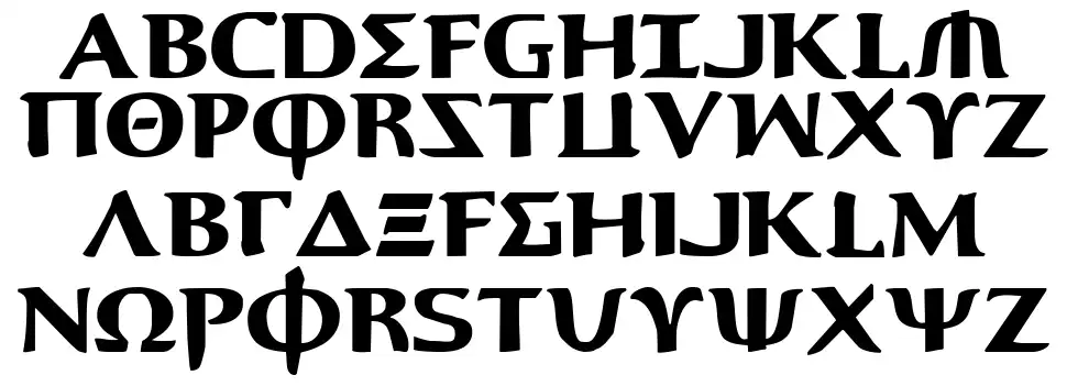 Aegisfont specimens