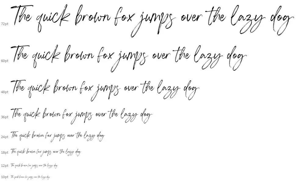 Against Perfection Scriptfont waterfall