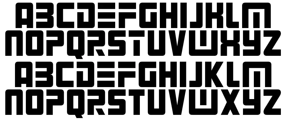 Alien Androidfont specimens