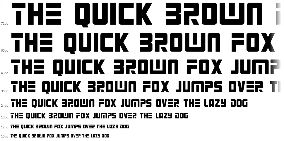 Alien Androidfont waterfall