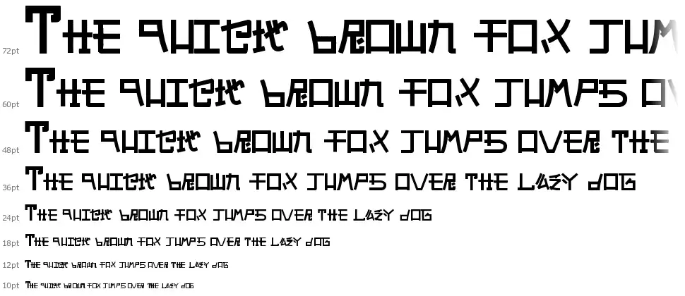 Alphabet SNK by PMPEPSfont waterfall