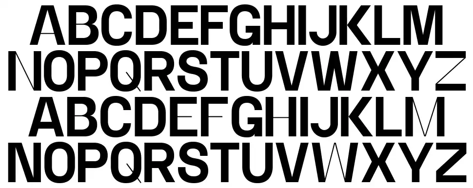 Alternerfont specimens