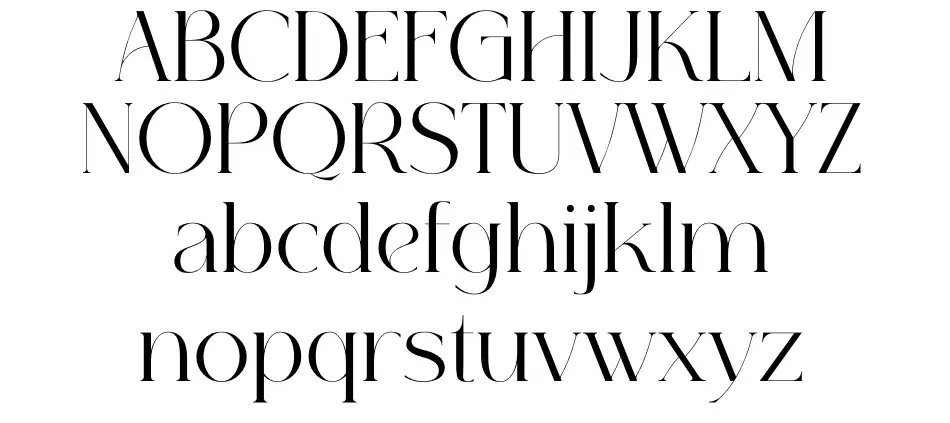 Alunas Образец Alunasfont specimens