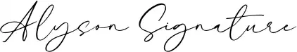 Alyson Signature