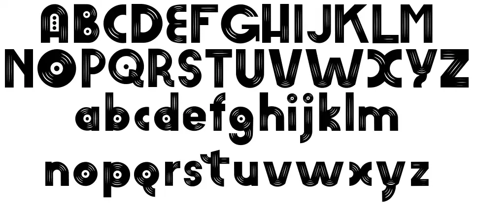 Am Vinylfont specimens