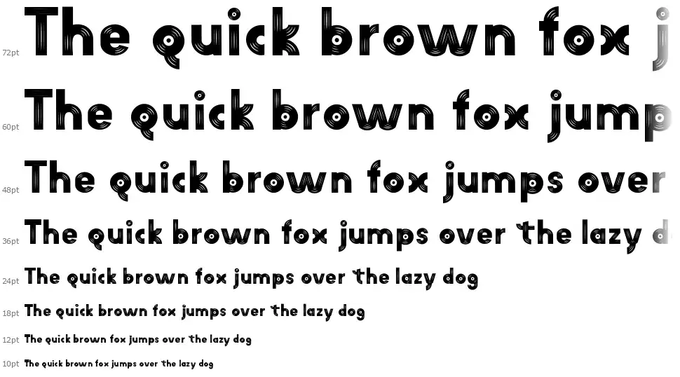 Am Vinylfont waterfall