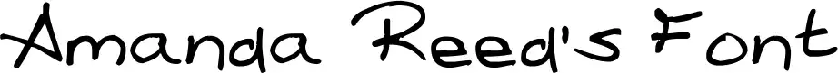Amanda Reed's Font