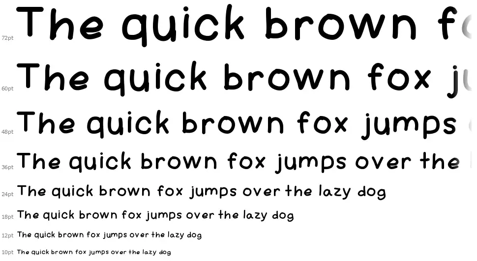 Amateur Comicfont waterfall