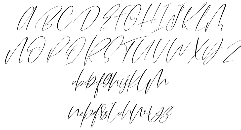 Amulet Scriptfont specimens