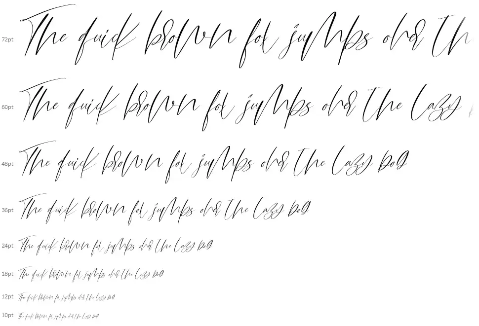 Amulet Scriptfont waterfall