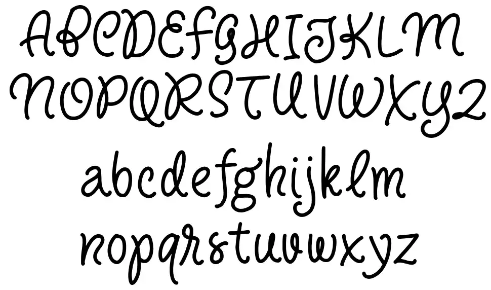 Angel Charmsfont specimens