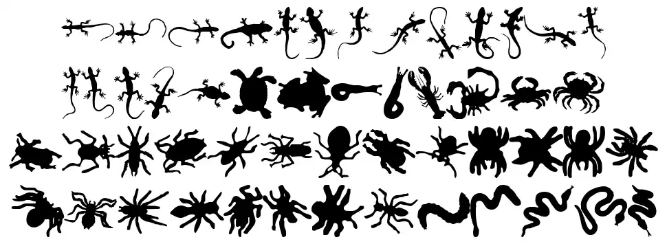 Ann Crawlersfont specimens