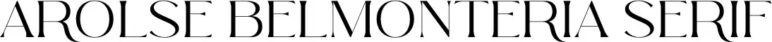 Arolse Belmonteria Serif