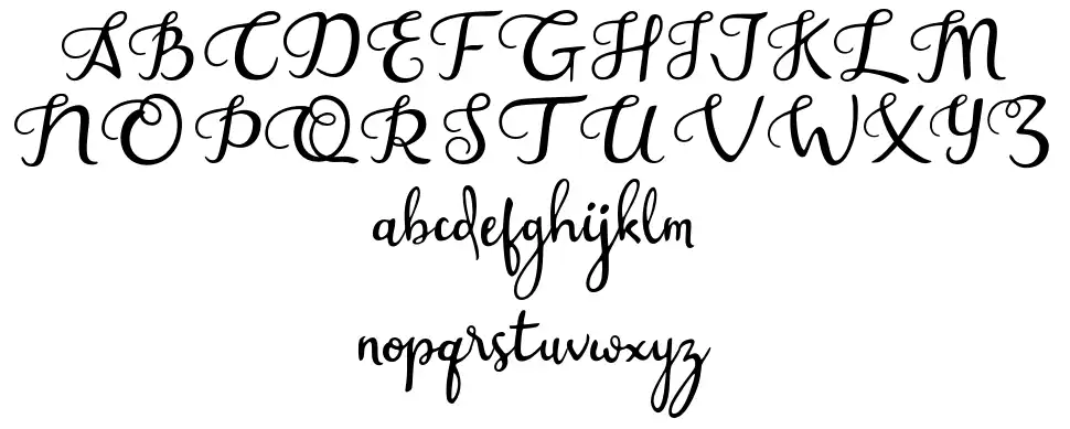 Assessment Handwrittenfont specimens