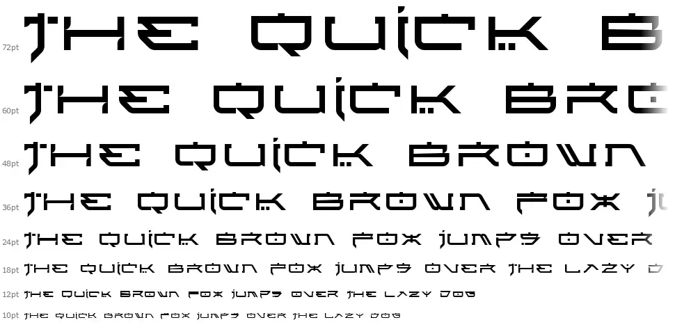Atari Kidsfont waterfall
