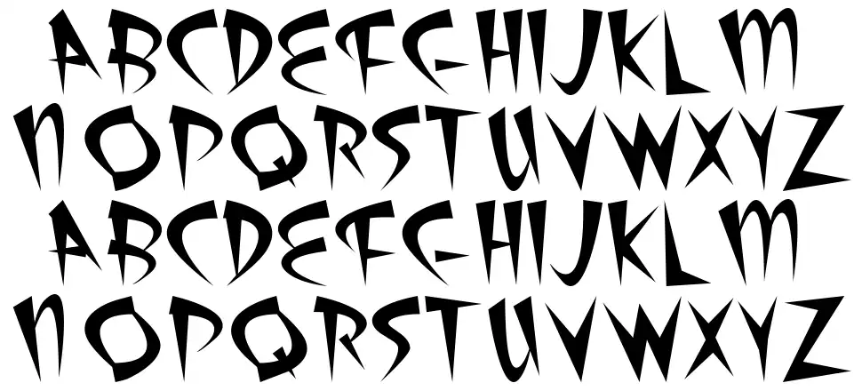 Atomic Sushifont specimens