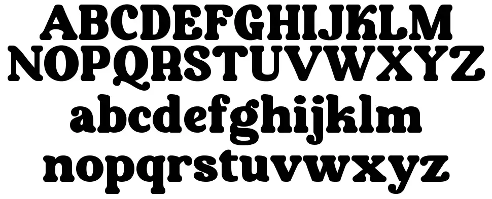 Auberginefont specimens