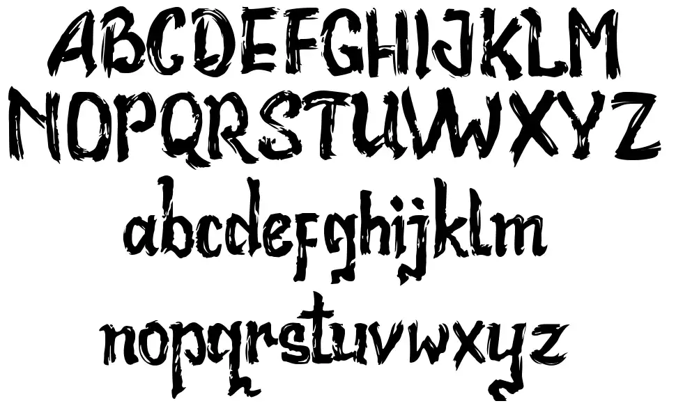 Bad Racerfont specimens