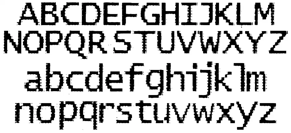 BadPad Distressedfont specimens