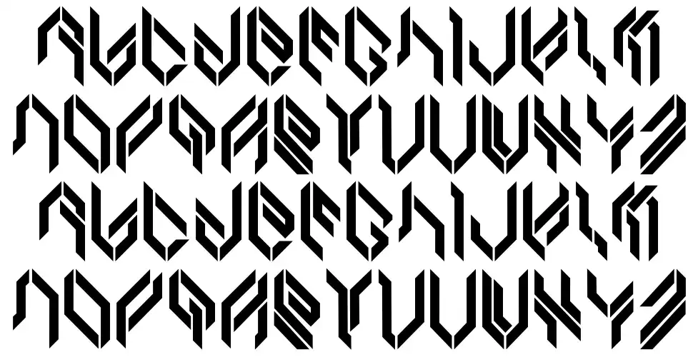 Bambu Runcingfont specimens