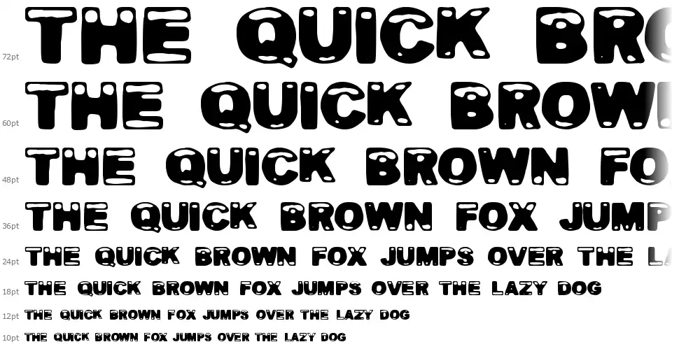Bananas Social Clubfont waterfall