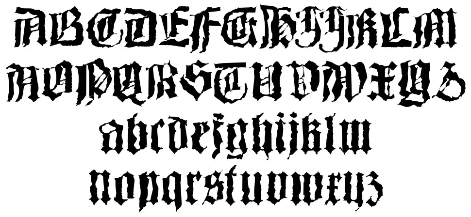 Barlos-Randomfont specimens