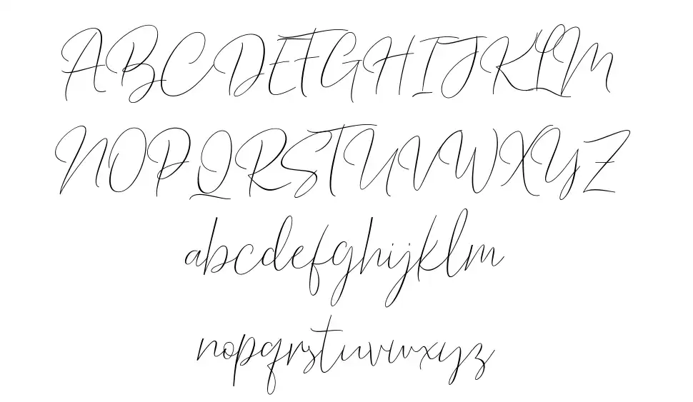 Barosaki Scriptfont specimens