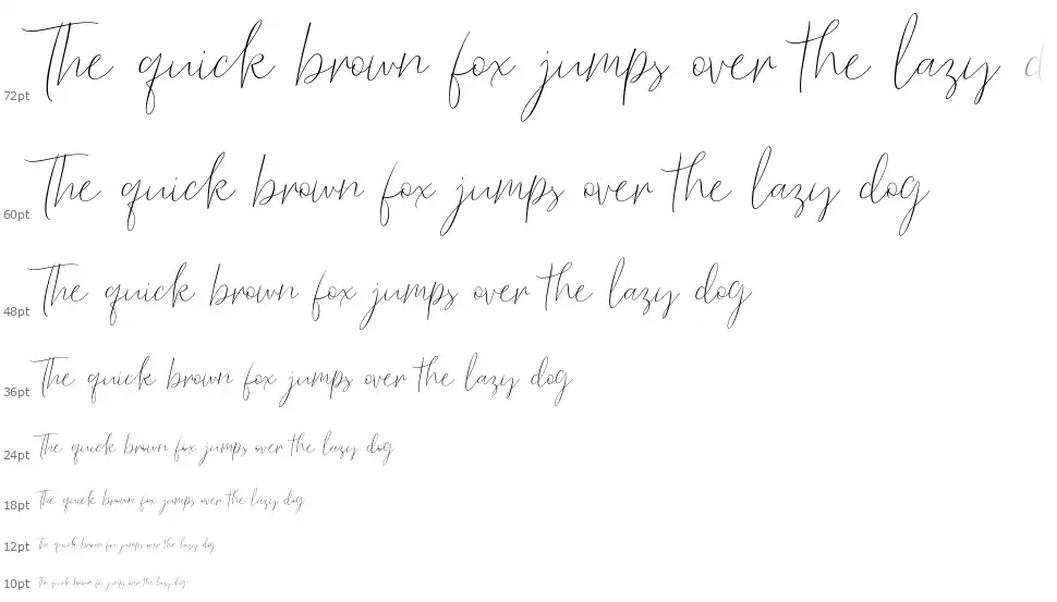 Barosaki Scriptfont waterfall
