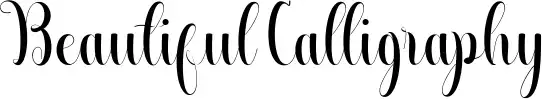 Beautiful Calligraphy
