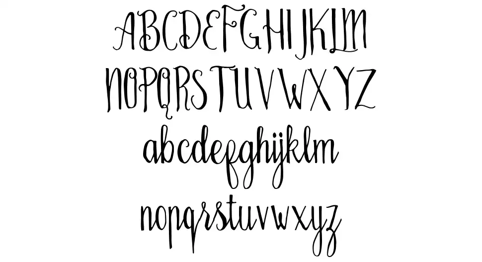 Bellanie Scriptfont specimens