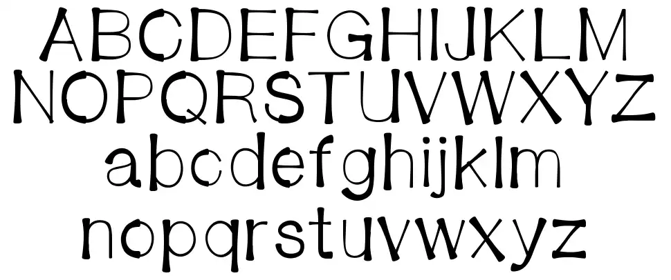 Bendy Strawfont specimens