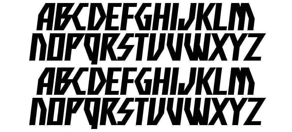 Big Screamfont specimens