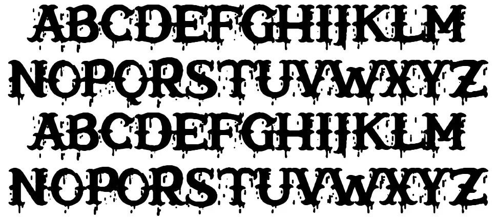 Biker Vampfont specimens